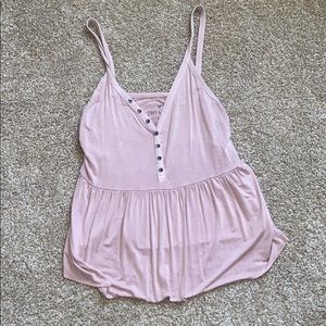 American Eagle Soft and Sexy Pink Tank Top